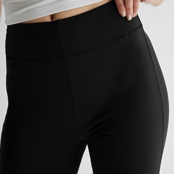 Express High-Waisted Black Flare Dress Pants - Picture 2 of 11